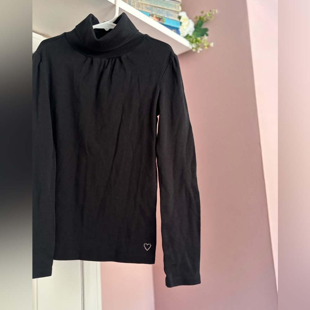 GAP / Girls Black Turtleneck Long Sleeve Top - Picture 2 of 3